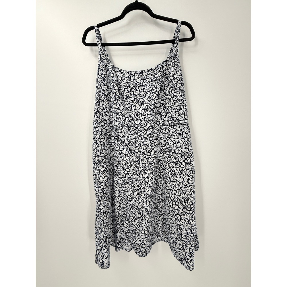 Old Navy Floral Linen Blend Cami Dress sz L Tall cottagecore beach vacation